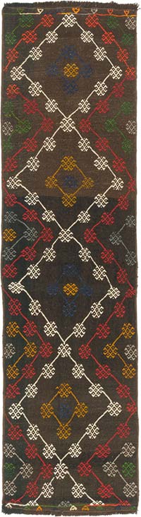 Vintage Anatolian Jijim Runner - 1' 8" x 6' 4" (20" x 76")