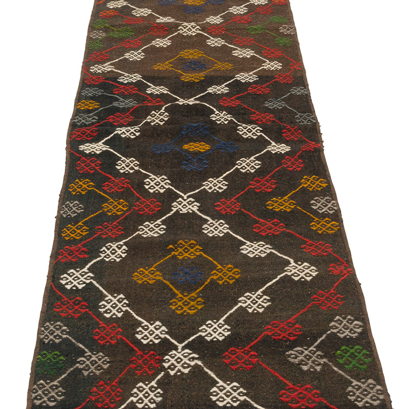 Vintage Anatolian Jijim Runner - 1' 8" x 6' 4" (20" x 76") - K0086445