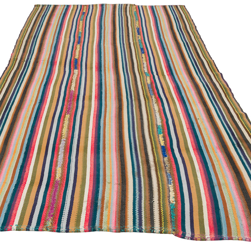 Vintage Anatolian Kilim Rug - 4' 4" x 8' 10" (52" x 106") - K0086448