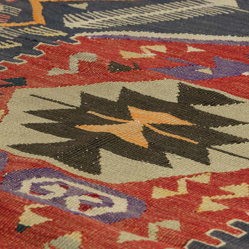 Alfombra Vintage Kilim Turca - 107 cm x 142 cm - K0086458