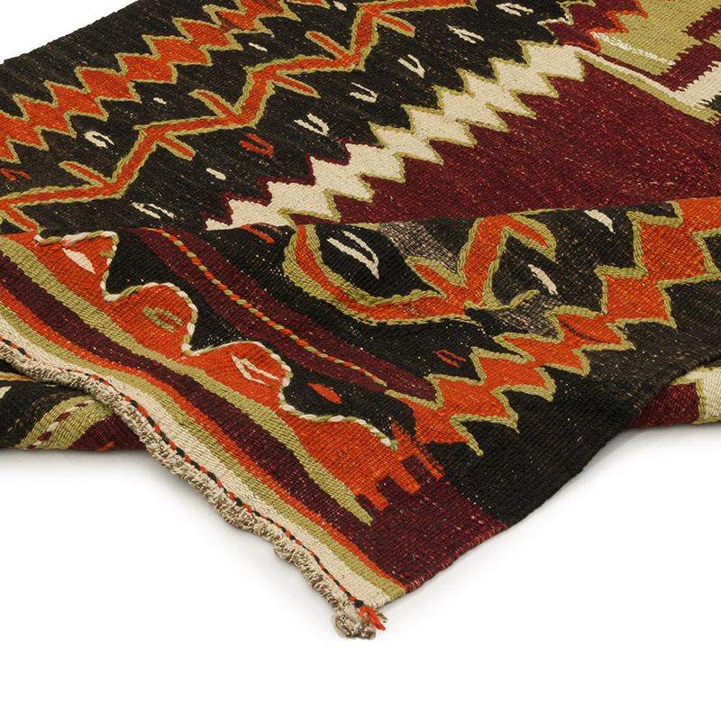 Vintage Turkish Kilim Rug - 3' 6" x 4' 11" (42" x 59") - K0086459