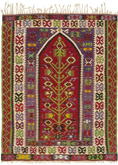 Alfombra Vintage Aydin Kilim - 131 cm x 166 cm