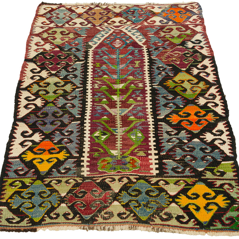 Alfombra Vintage Kilim Turca - 70 cm x 100 cm - K0086463