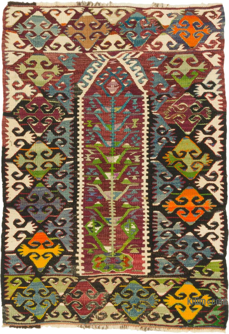 Alfombra Vintage Kilim Turca - 70 cm x 100 cm - K0086463