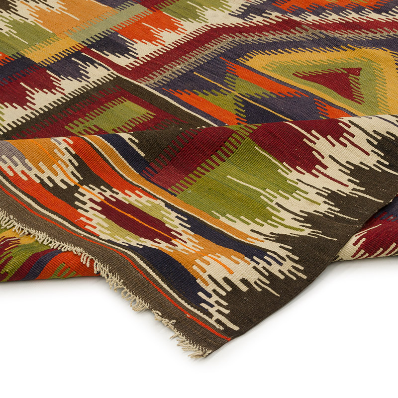 Vintage Konya Obruk Kilim Rug - 4' 11" x 7' 6" (59" x 90") - K0086464