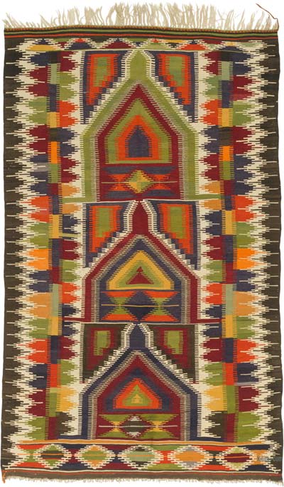 Alfombra Konya Obruk Kilim Vintage - 150 cm x 228 cm