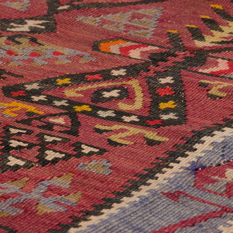 Alfombra Konya Obruk Kilim Vintage - 107 cm x 162 cm - K0086466
