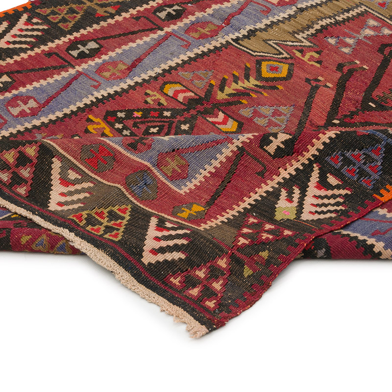 Alfombra Konya Obruk Kilim Vintage - 107 cm x 162 cm - K0086466