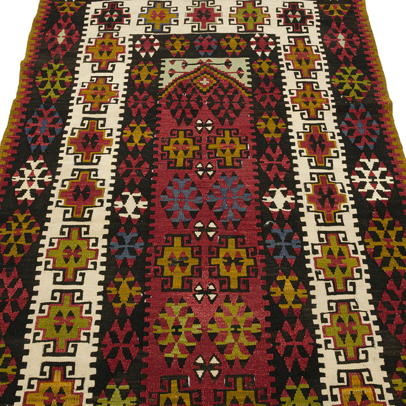 Vintage Turkish Kayseri Kilim Rug - 3' 5" x 6' 7" (41" x 79") - K0086468