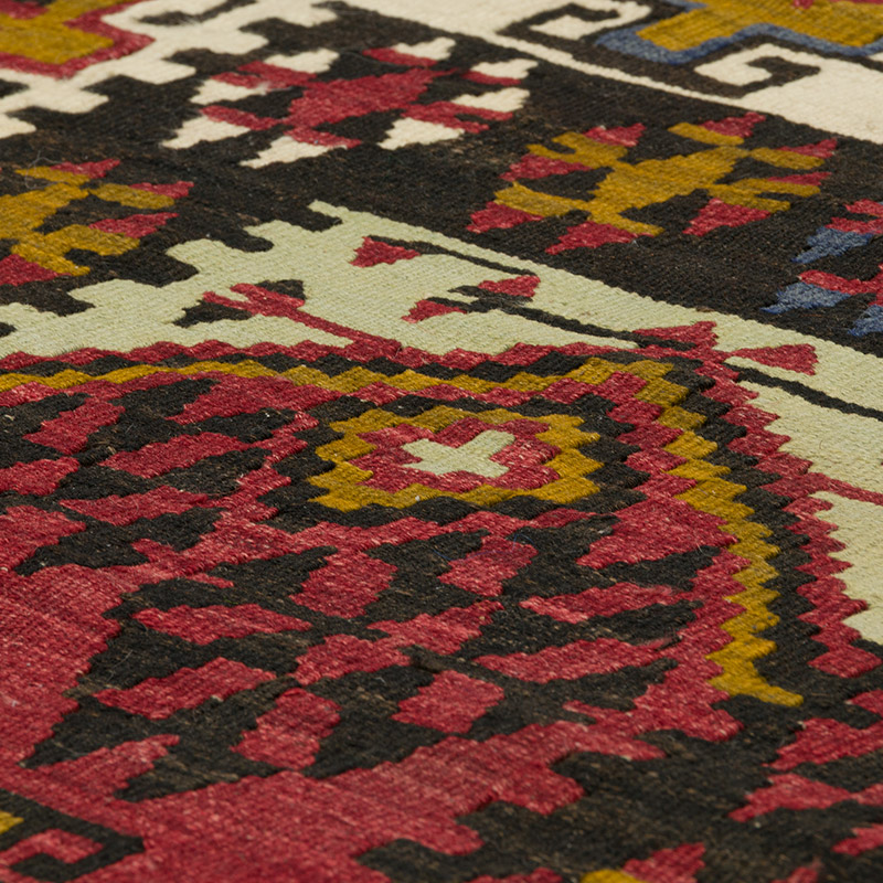 Vintage Turkish Kayseri Kilim Rug - 3' 5" x 6' 7" (41" x 79") - K0086468