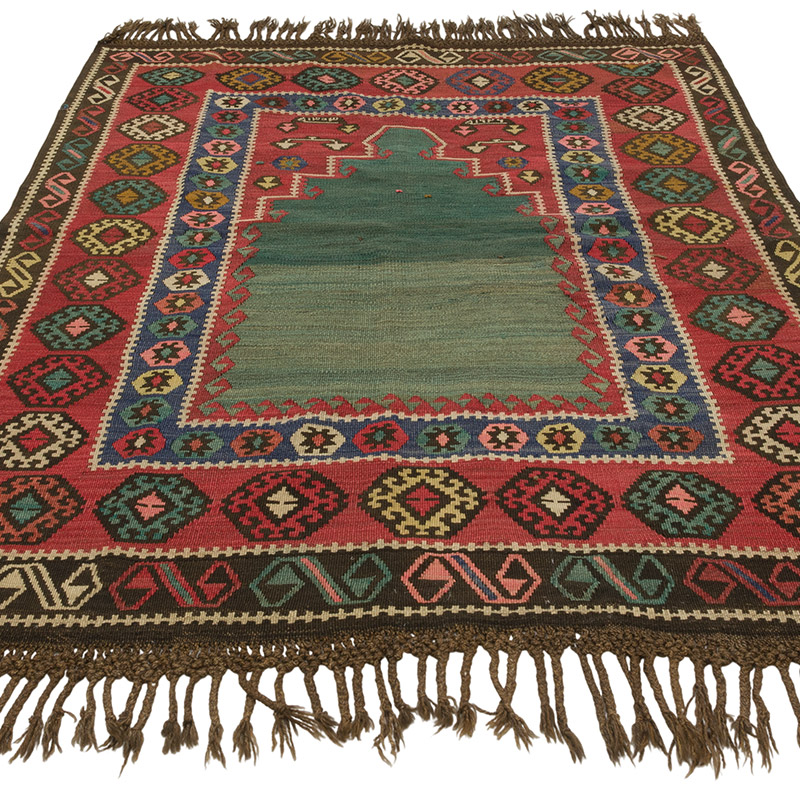 Alfombra Vintage Erzurum Kilim - 136 cm x 193 cm - K0086469