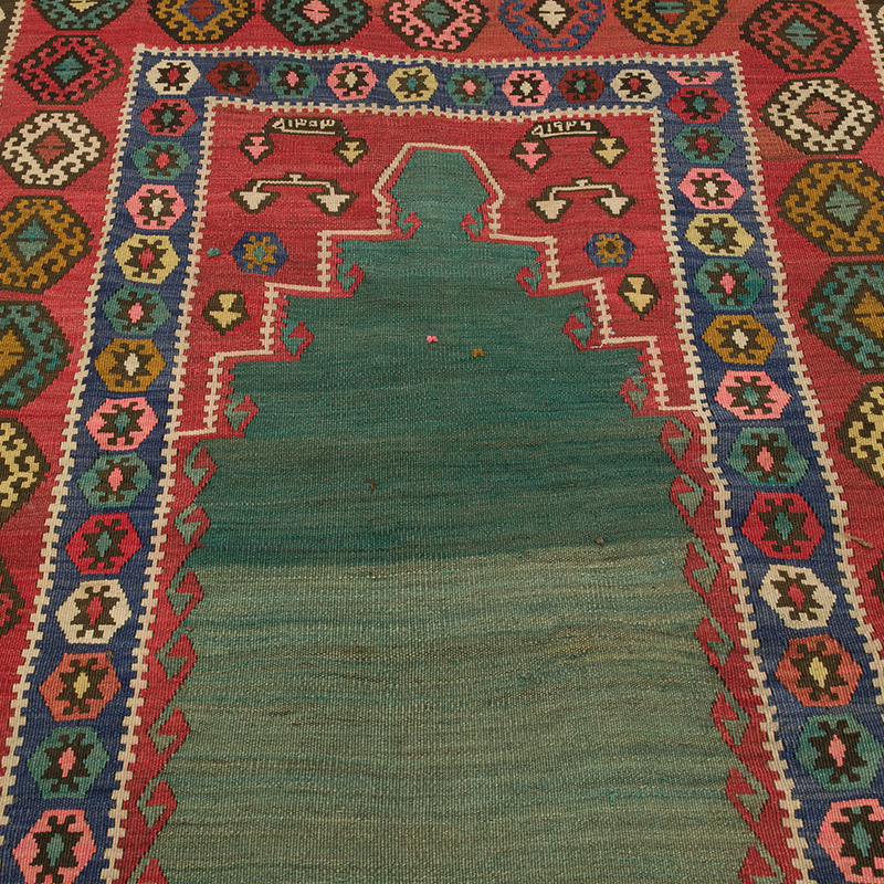 Alfombra Vintage Erzurum Kilim - 136 cm x 193 cm - K0086469