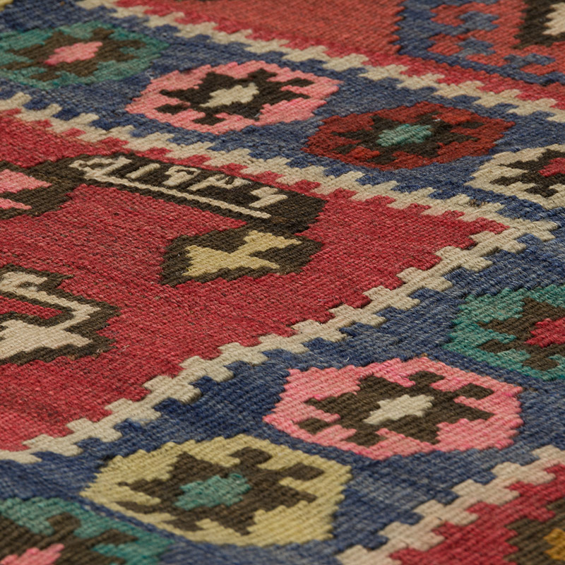 Alfombra Vintage Erzurum Kilim - 136 cm x 193 cm - K0086469