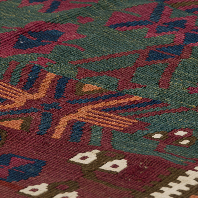 Alfombra Vintage Kilim Turca - 136 cm x 440 cm - K0086470