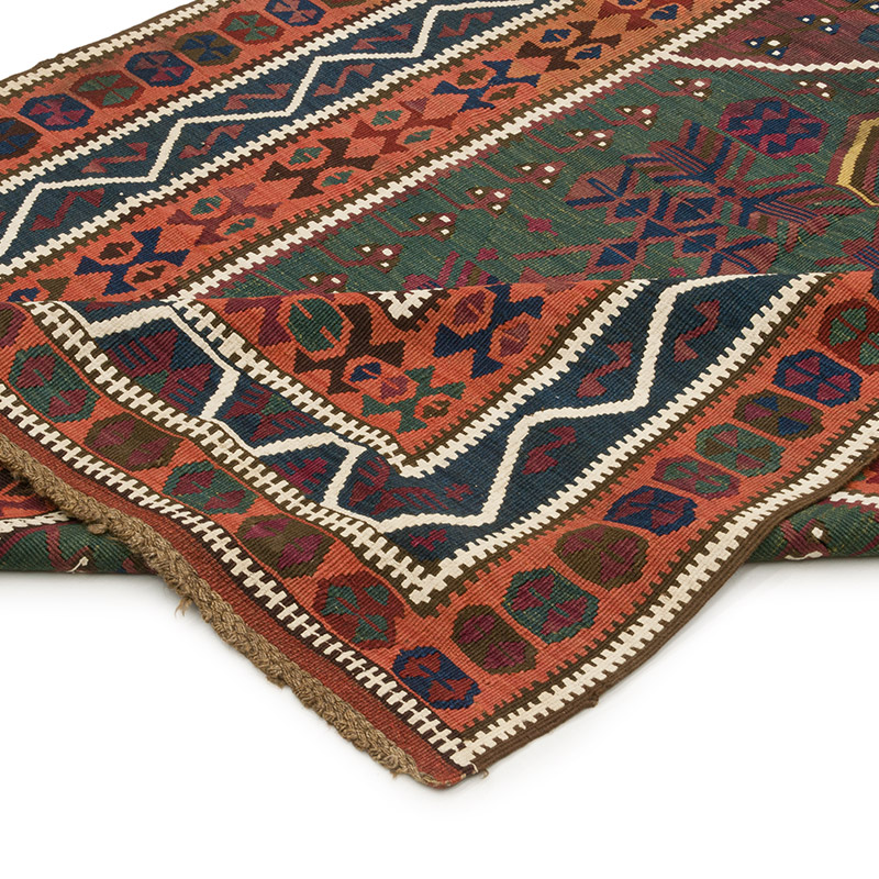 Alfombra Vintage Kilim Turca - 136 cm x 440 cm - K0086470
