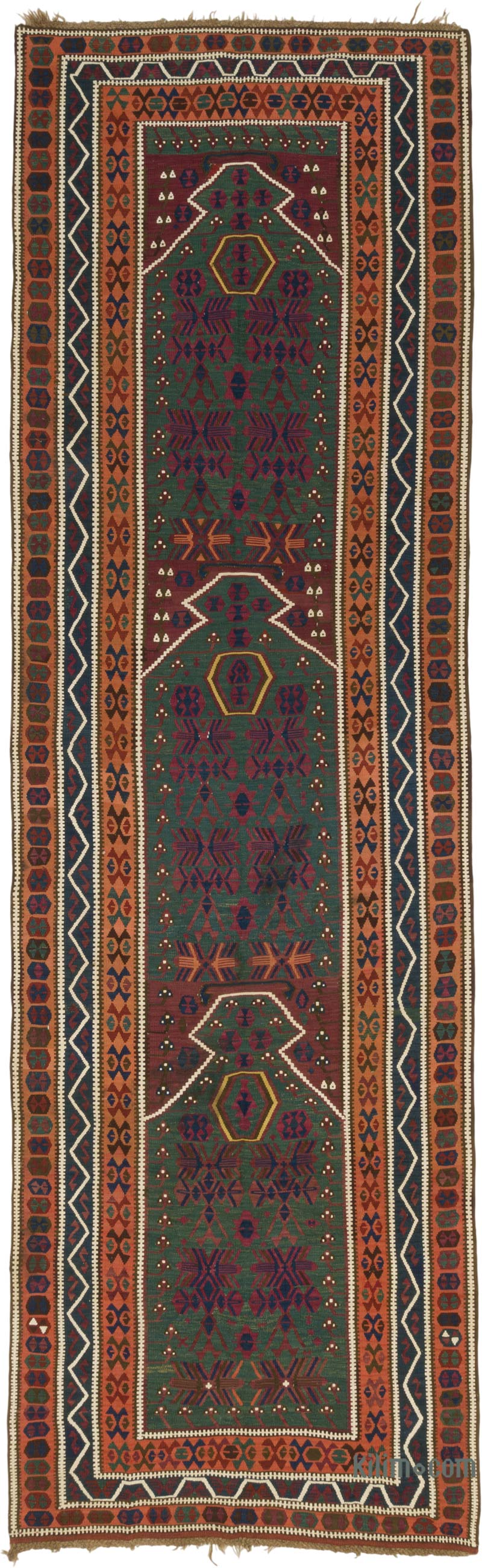 Alfombra Vintage Kilim Turca - 136 cm x 440 cm - K0086470