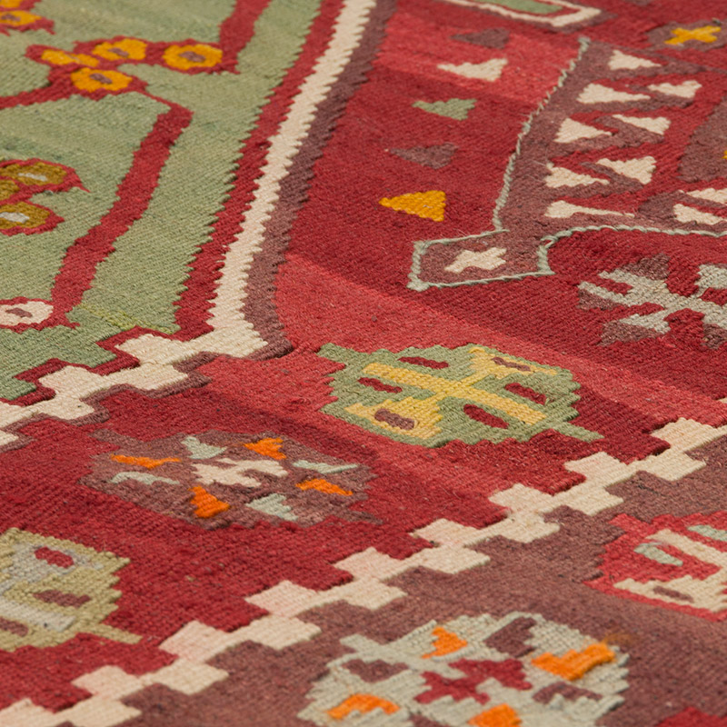Vintage Erzurum Kilim Rug - 3' 5" x 5' 11" (41" x 71") - K0086474