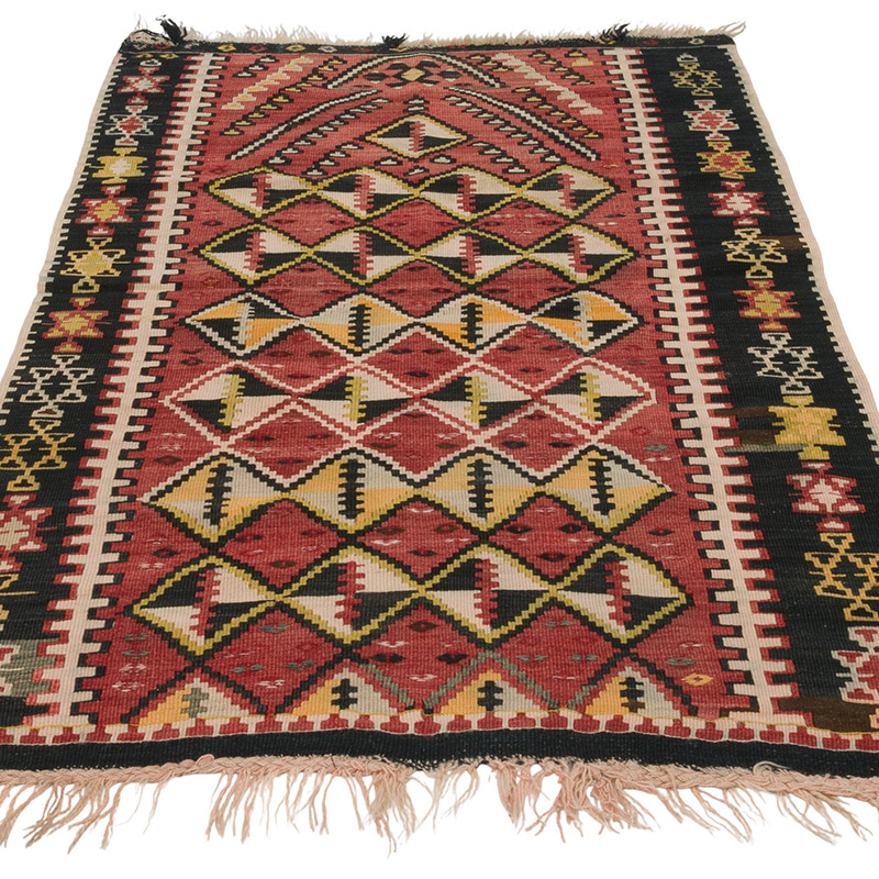 Alfombra Vintage Kilim Turca - 92 cm x 136 cm - K0086475