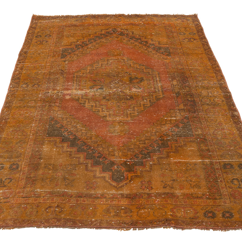 Alfombra Vintage Turca Anudada a Mano - 106 cm x 175 cm - K0086478