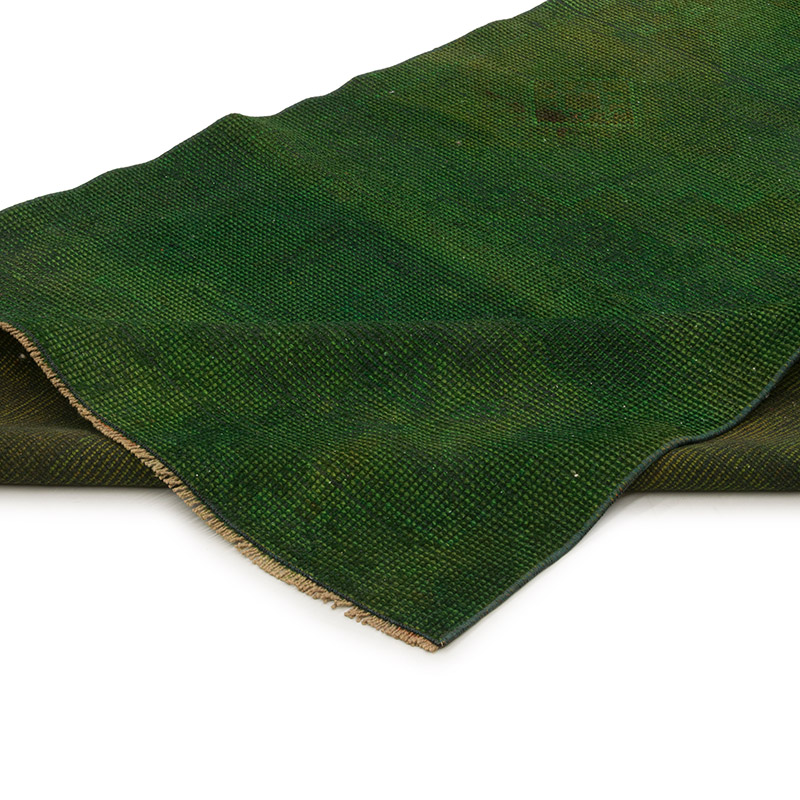 Over-dyed Vintage Hand-Knotted Turkish Runner - 3' 8" x 10' 10" (44" x 130") - K0086479