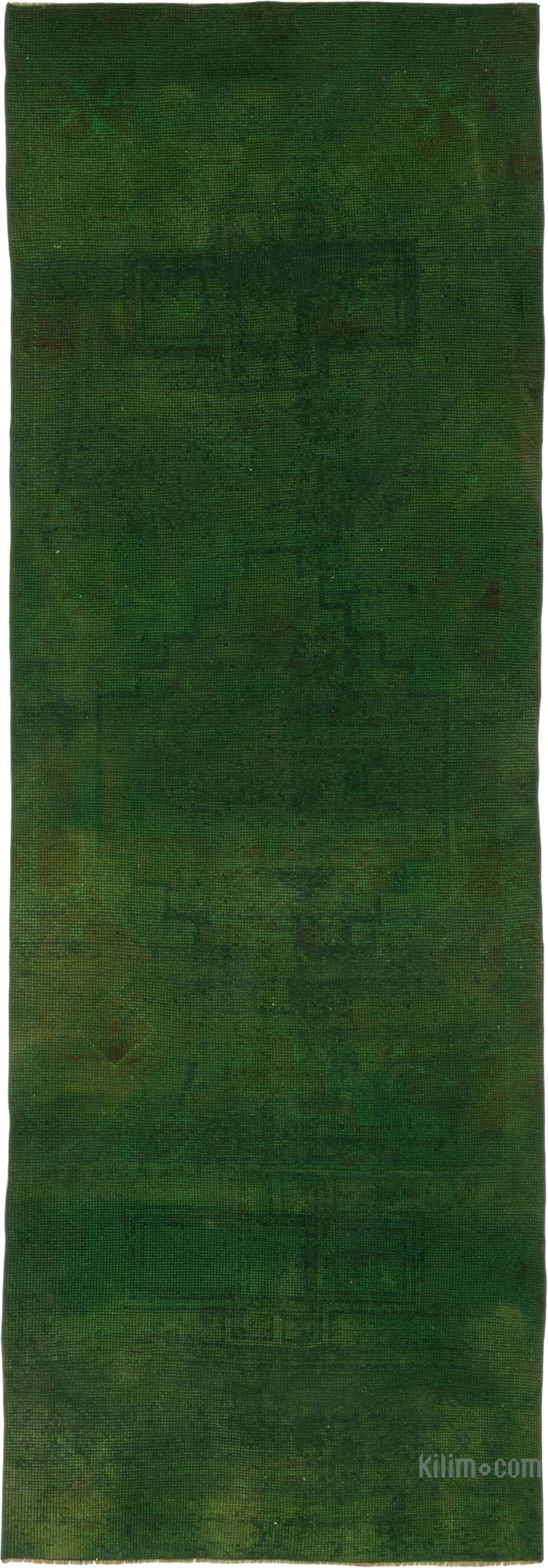 Over-dyed Vintage Hand-Knotted Turkish Runner - 3' 8" x 10' 10" (44" x 130") - K0086479