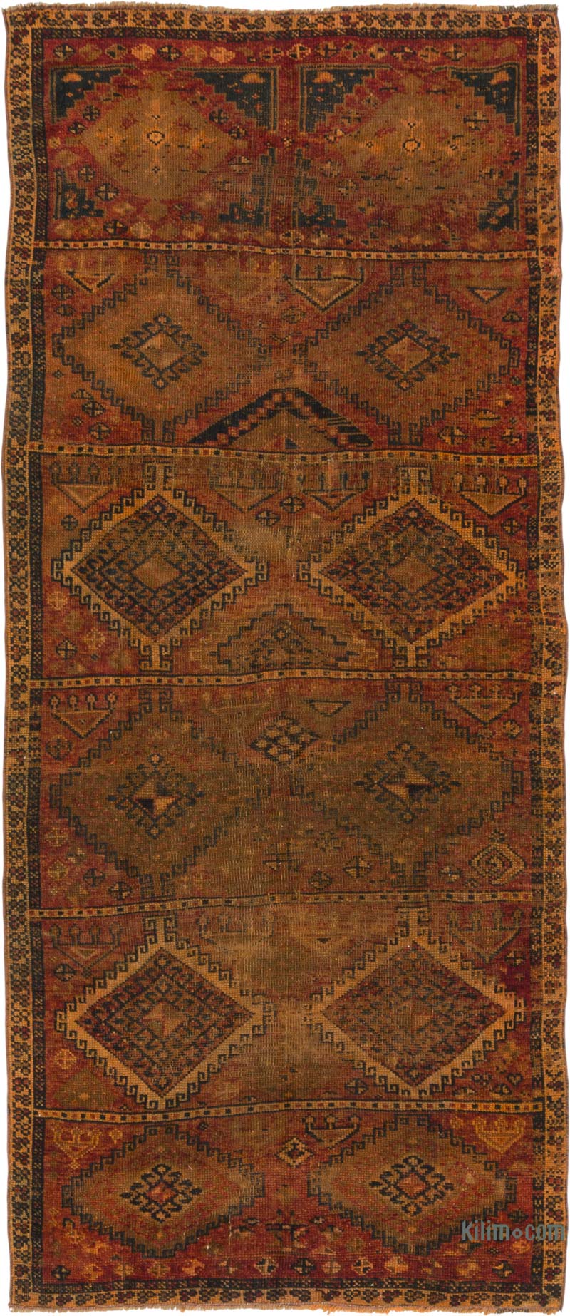 El Dokuma Vintage Halı - 123 cm x 285 cm - K0086480