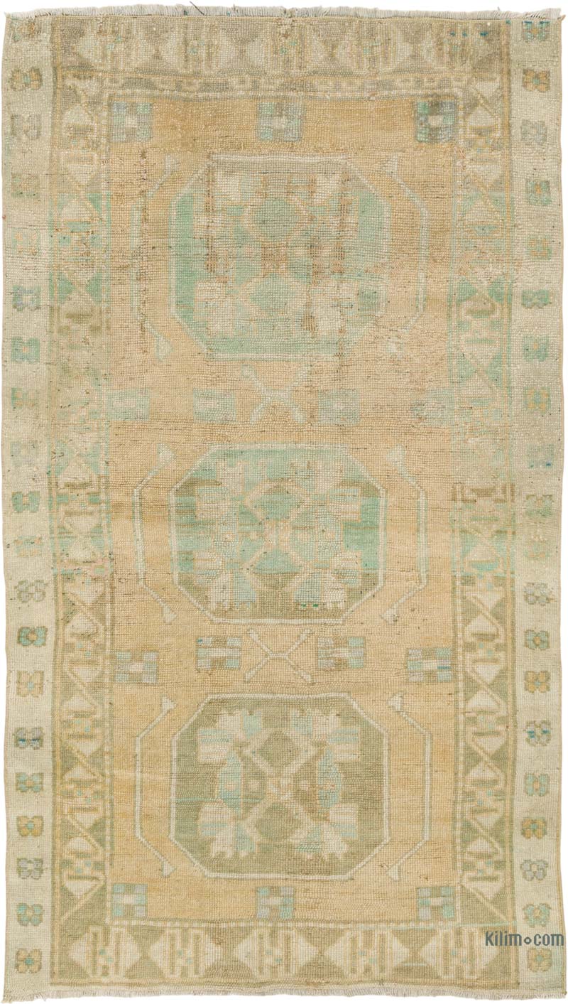 El Dokuma Vintage Halı - 98 cm x 166 cm - K0086481