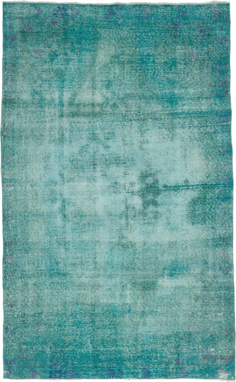 Boyalı El Dokuma Vintage Halı - 138 cm x 227 cm - K0086483
