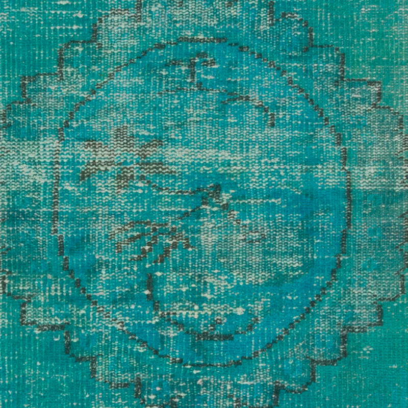 Boyalı El Dokuma Vintage Halı - 77 cm x 143 cm - K0086486