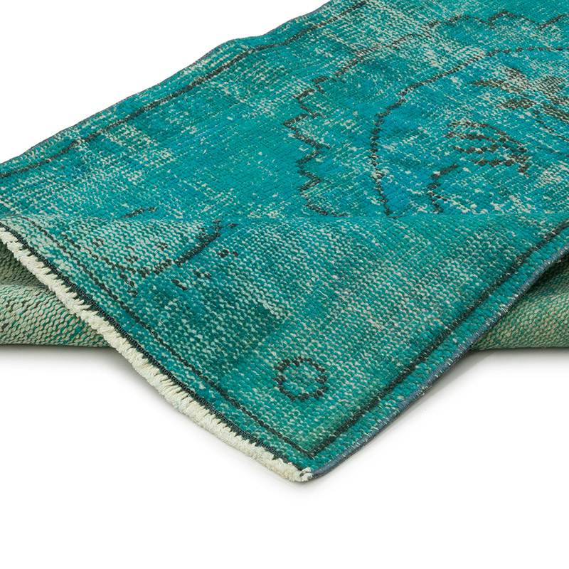 Boyalı El Dokuma Vintage Halı - 77 cm x 143 cm - K0086486