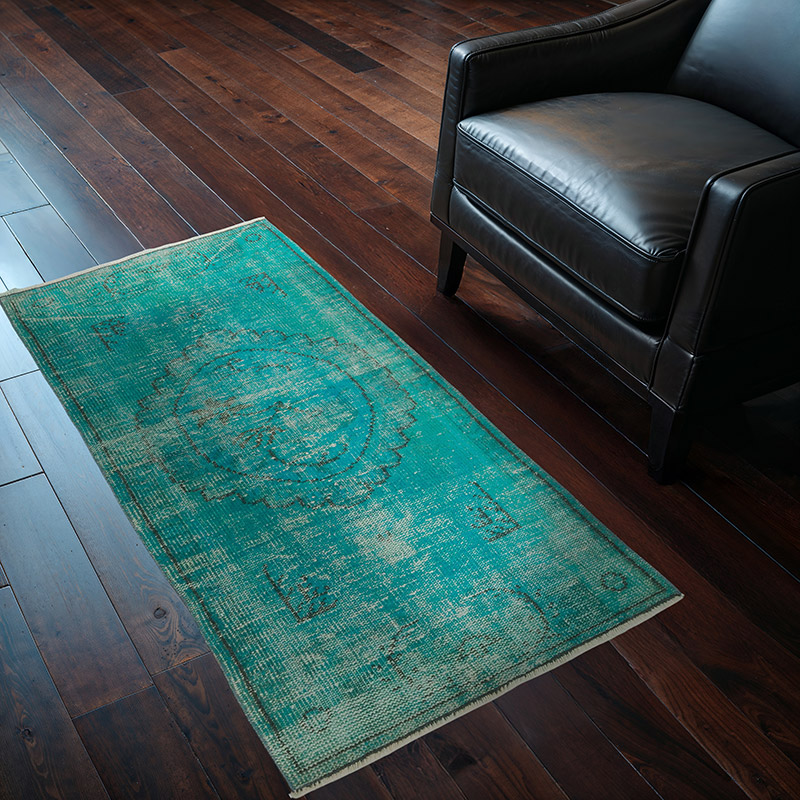 Alfombra Turca Vintage Sobre-teñida - 77 cm x 143 cm - K0086486