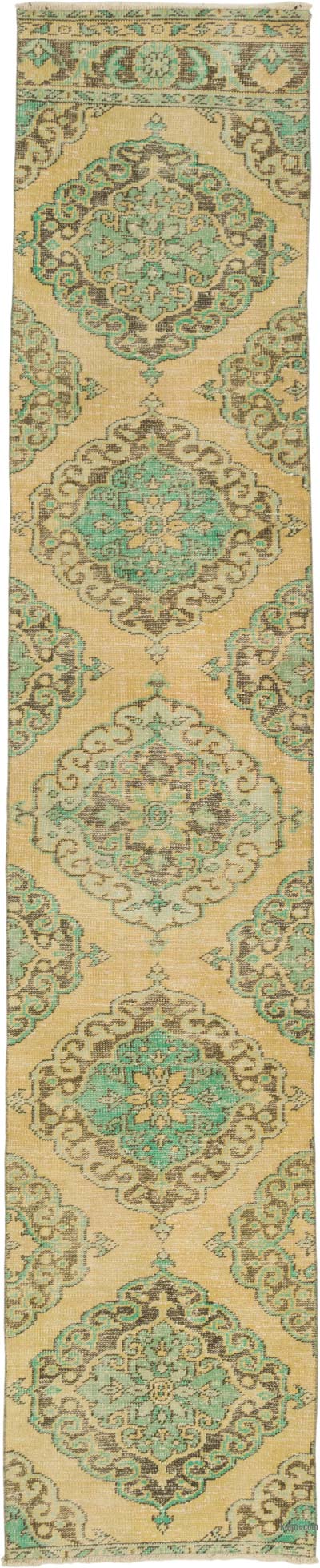 Vintage Turkish Hand-Knotted Runner - 2' 4" x 11' 3" (28" x 135")