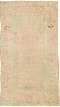 Vintage Turkish Hand-Knotted Rug - 3' 4" x 6' 1" (40" x 73")