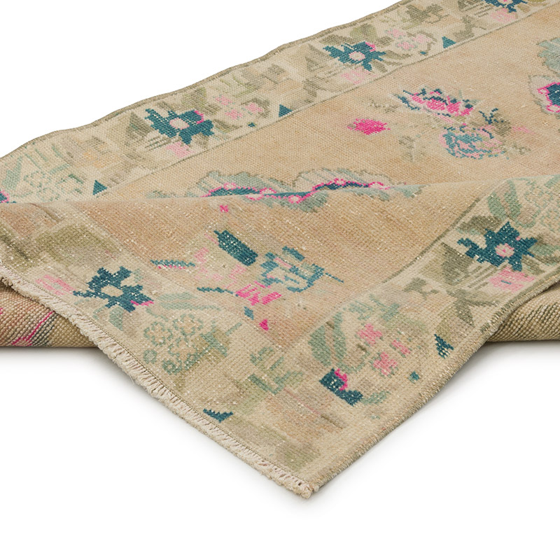 Vintage Turkish Hand-Knotted Rug - 3' 7" x 8' 10" (43" x 106") - K0086493