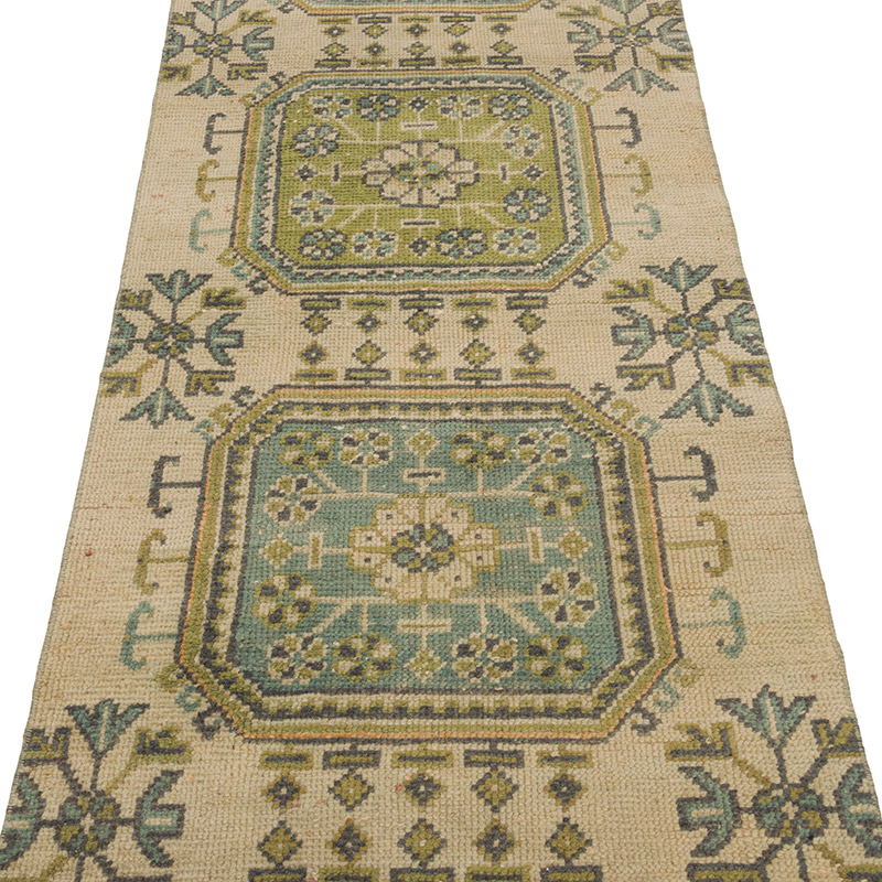 Vintage Turkish Hand-Knotted Runner - 2' 5" x 11' 4" (29" x 136") - K0086494