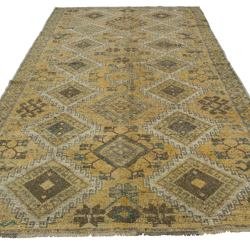 El Dokuma Vintage Halı - 155 cm x 330 cm - K0086496