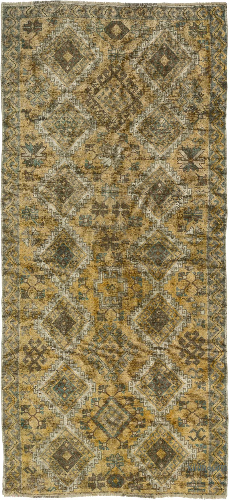 El Dokuma Vintage Halı - 155 cm x 330 cm - K0086496