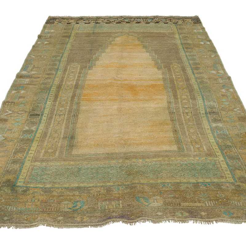 El Dokuma Vintage Halı - 126 cm x 233 cm - K0086497