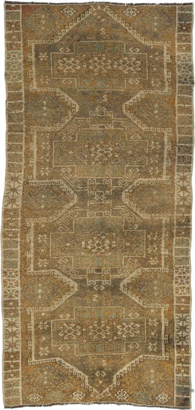 Vintage Turkish Hand-Knotted Rug - 4' 7" x 9' 8" (55" x 116")