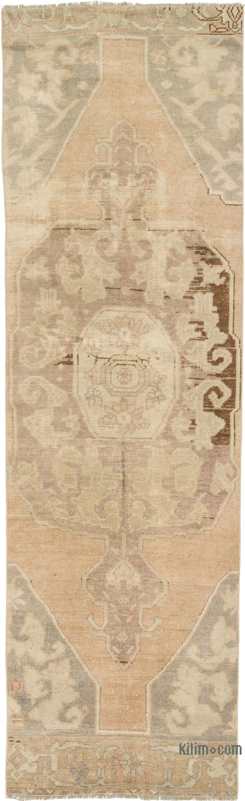 Pasillo Vintage Turco Anudado a Mano - 75 cm x 247 cm - K0086503
