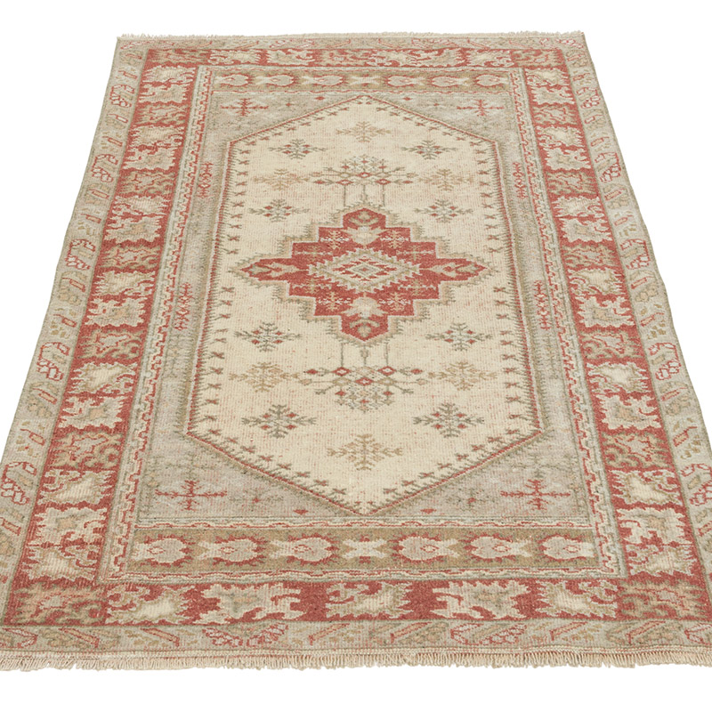 El Dokuma Vintage Halı - 78 cm x 136 cm - K0086505