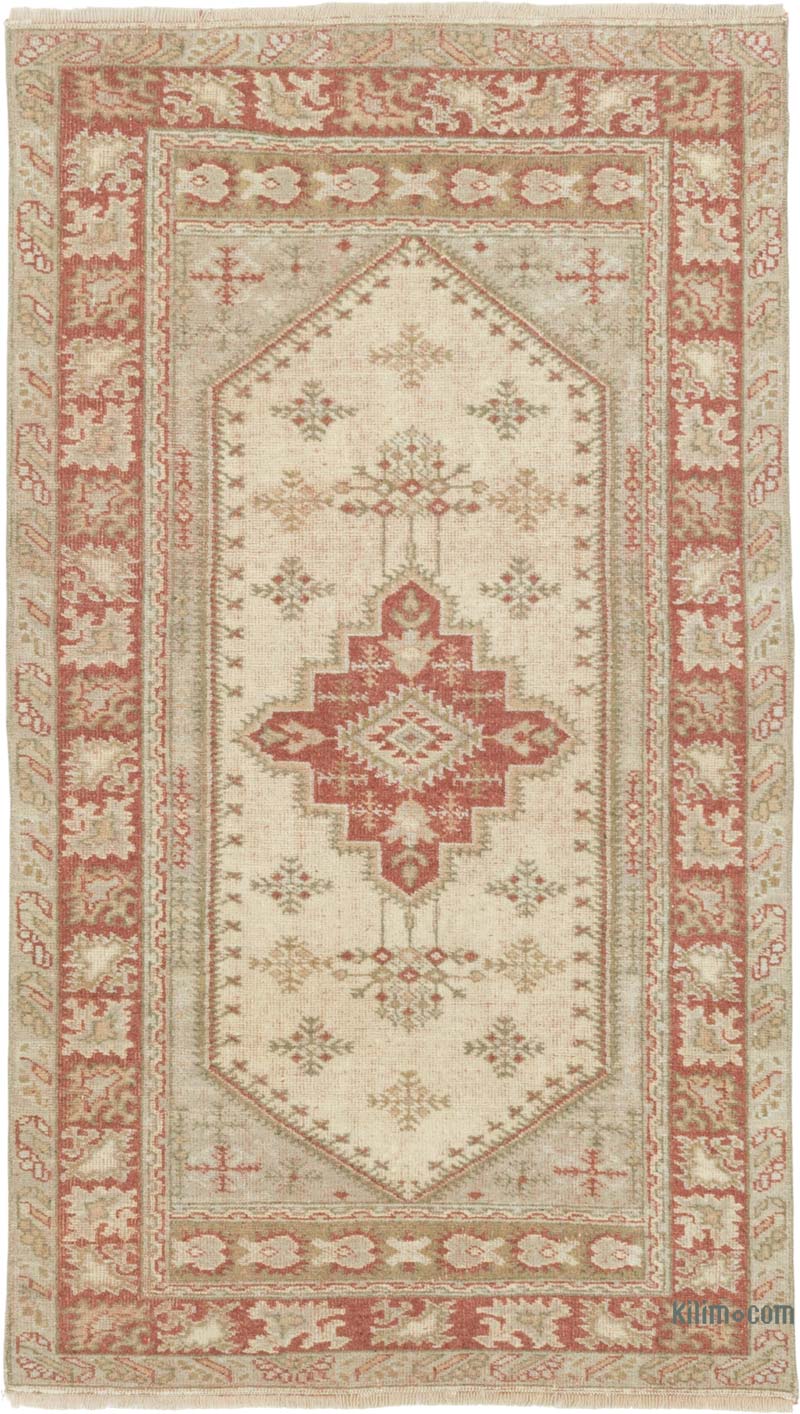 El Dokuma Vintage Halı - 78 cm x 136 cm - K0086505