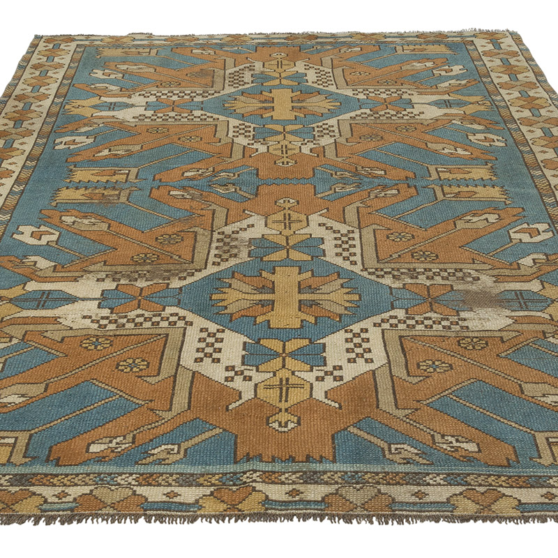 El Dokuma Vintage Halı - 153 cm x 206 cm - K0086507