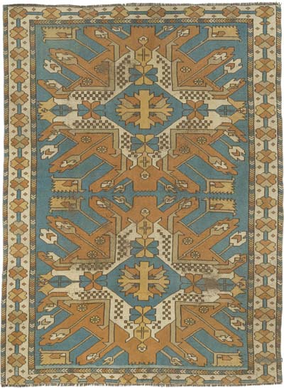 Alfombra Vintage Turca Anudada a Mano - 153 cm x 206 cm