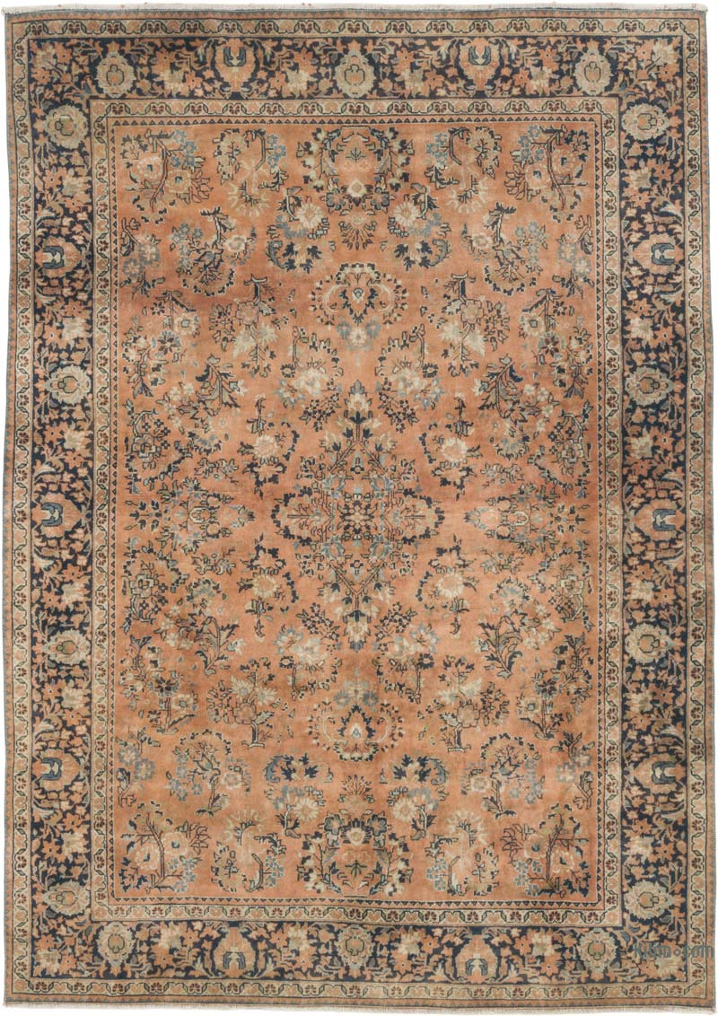 El Dokuma Vintage Halı - 129 cm x 180 cm - K0086510