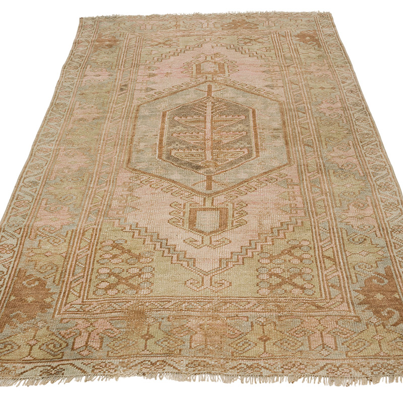 El Dokuma Vintage Halı - 102 cm x 182 cm - K0086511