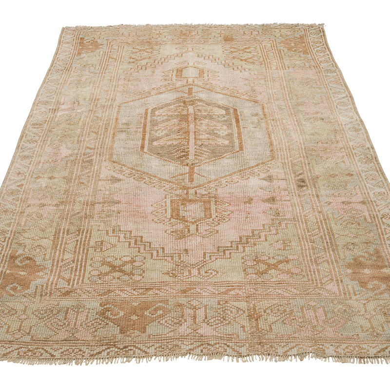 El Dokuma Vintage Halı - 102 cm x 182 cm - K0086511