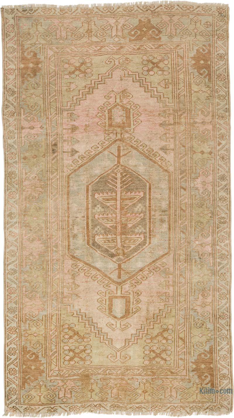 El Dokuma Vintage Halı - 102 cm x 182 cm - K0086511