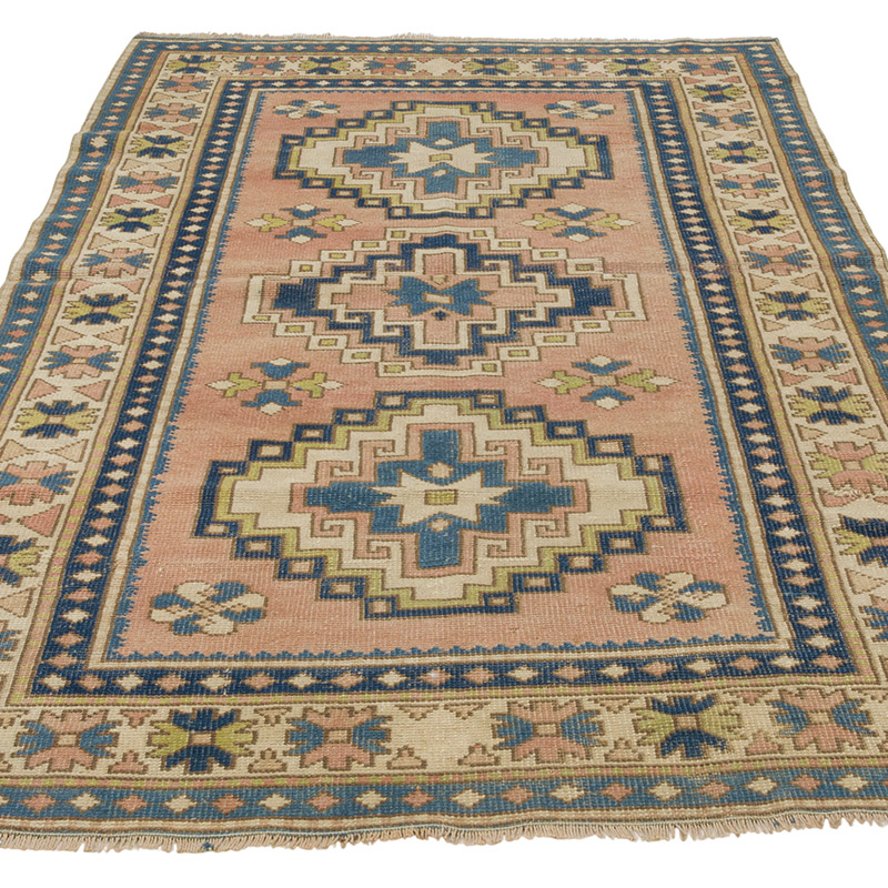 El Dokuma Vintage Halı - 119 cm x 207 cm - K0086513