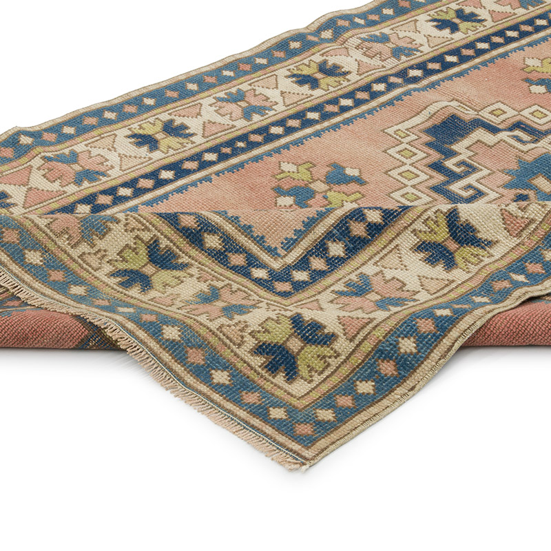 El Dokuma Vintage Halı - 119 cm x 207 cm - K0086513